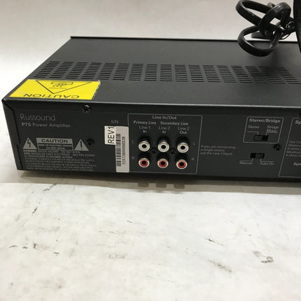 Russound P75 2-Channel Amplifier - Black For Parts/Repair NO POWER SOLD AS IS DW
