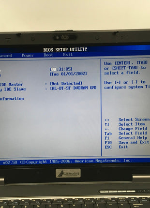 ALTERNATIVE SYSTEMS Z86J - BOOTS TO BIOS - INTEL CORE 2 DUO - 4GB RAM - READ -BB