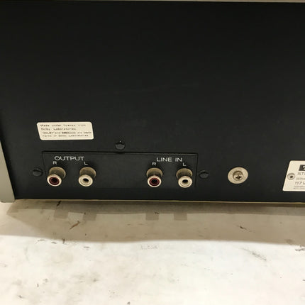 Vintage Silver Teac Stereo Cassette Deck - Model CX-350 Tested & Working!!! - DW