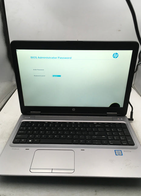 HP PROBOOK 650 G2 - FOR PARTS/BIOS LOCKED - INTEL I5 6200U - 8GB RAM - READ - BB