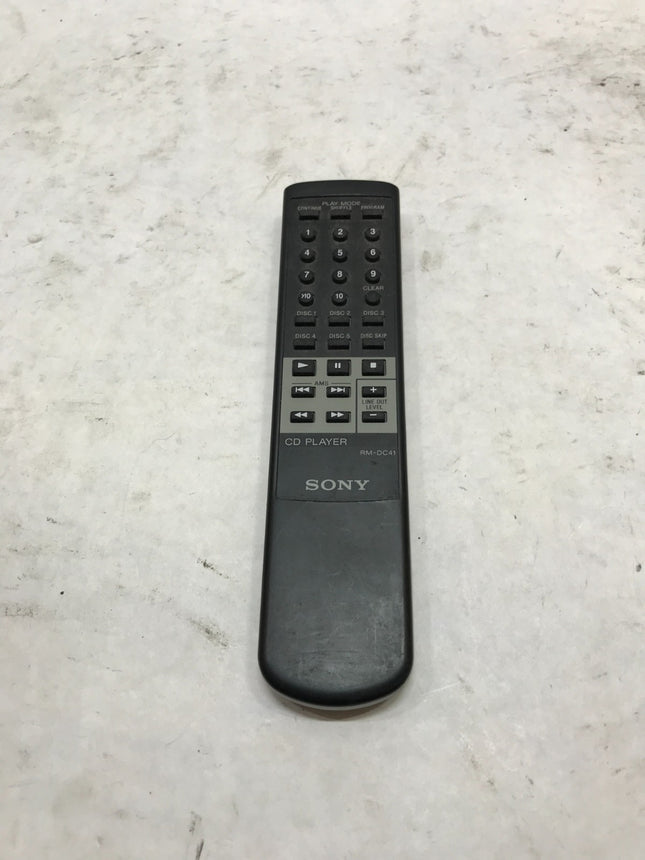 Original Sony RM-DC41 CD Player Audio Replacement Remote Control Black Works -DW
