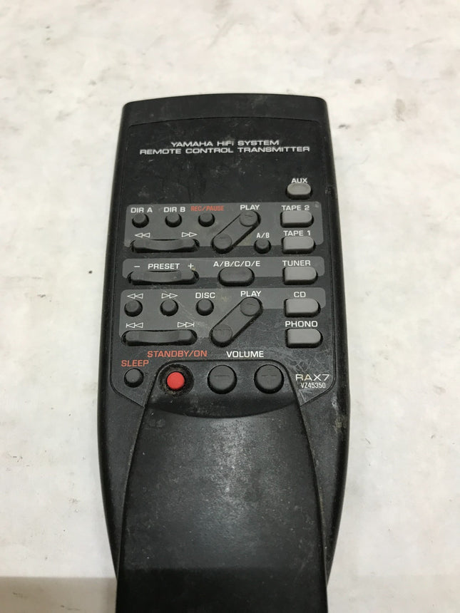 Yamaha System Remote Control Transmitter- RAX7 VZ45350 most receivers Tested -DW