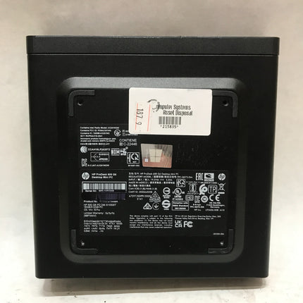 HP ProDesk 600 G6 Desktop Mini Intel i5-10500T 8GB RAM 128GB Windows 11 READ -DW