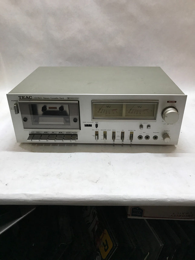 Vintage Silver Teac Stereo Cassette Deck - Model CX-350 Tested & Working!!! - DW