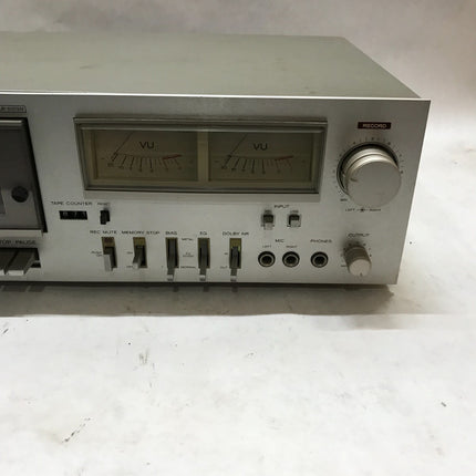 Vintage Silver Teac Stereo Cassette Deck - Model CX-350 Tested & Working!!! - DW